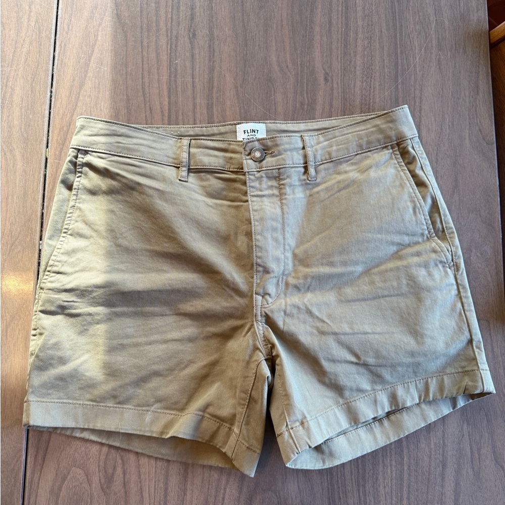 Men’s Tan Khaki Chino Shorts